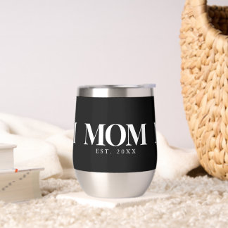 Mum Established New Mum Gift White Typography