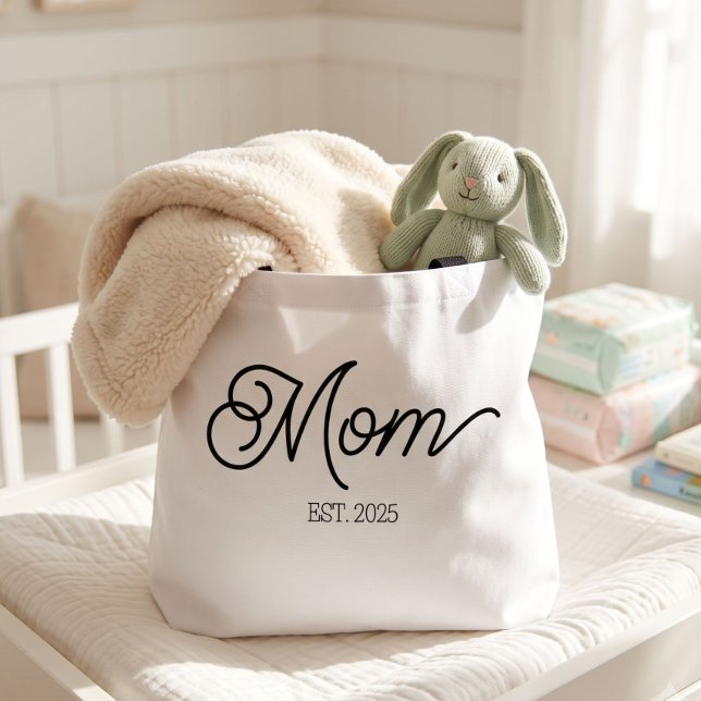 Mum Established New Mum Minimalist Gift Tote Bag (Creator Uploaded)