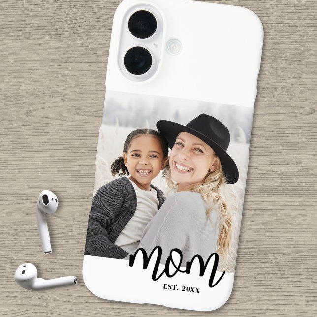 Mum Established Photo Gift Case-Mate iPhone Case (Mom Established Photo Gift iPhone 16 Case)