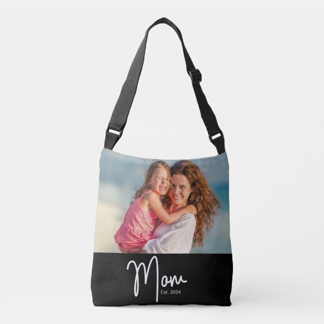 Mum Established Photo Gift Crossbody Bag (Front)