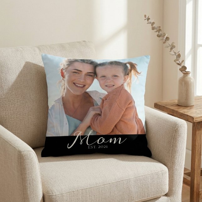 Mum Established Photo Gift Cushion (Creator Uploaded)