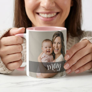 Mum Established Photo Gift for New Mother Mug