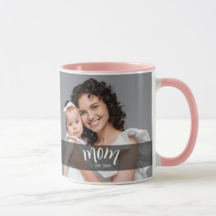 Mum Established Photo Gift for New Mother Mug