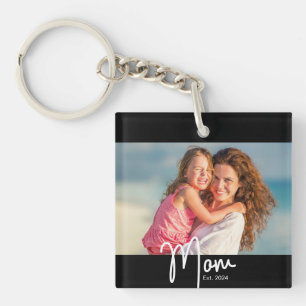 Mum Established Photo Gift Key Ring