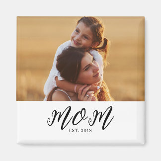 Mum Established Photo Gift Magnet