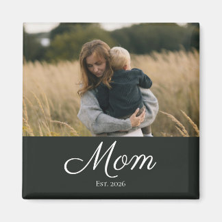 Mum Established Photo Gift Magnet