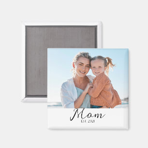 Mum Established Photo Gift Magnet