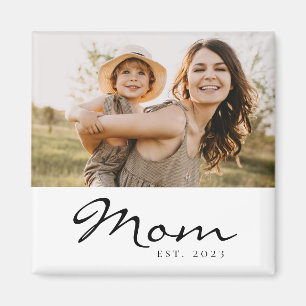 Mum Established Photo Gift Magnet