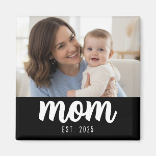 Mum Established Photo Gift Magnet
