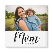 Mum Established Photo Gift Magnet
