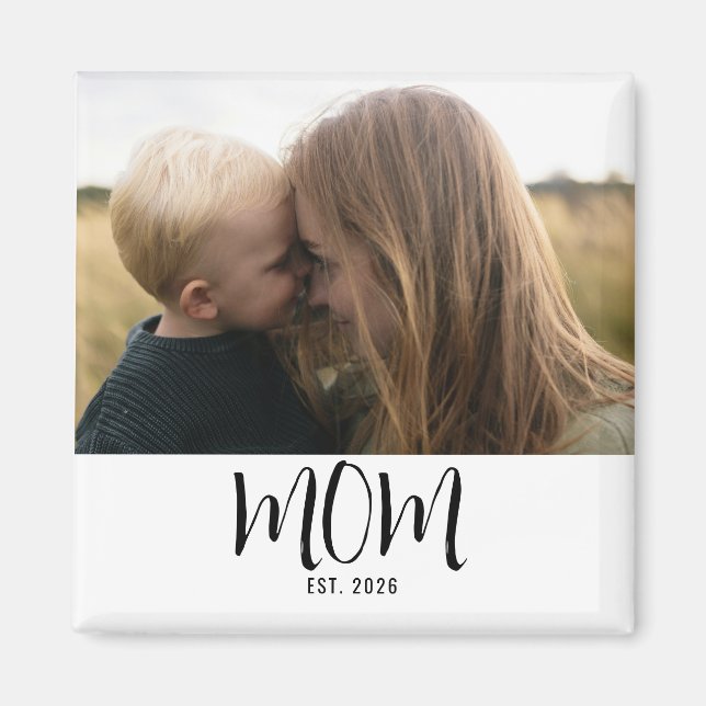 Mum Established Photo Gift  Magnet (Front)