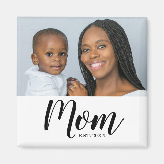 Mum Established Photo Gift Magnet