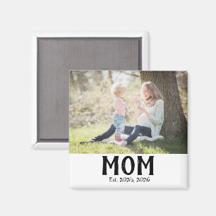Mum Established Photo Gift Magnet