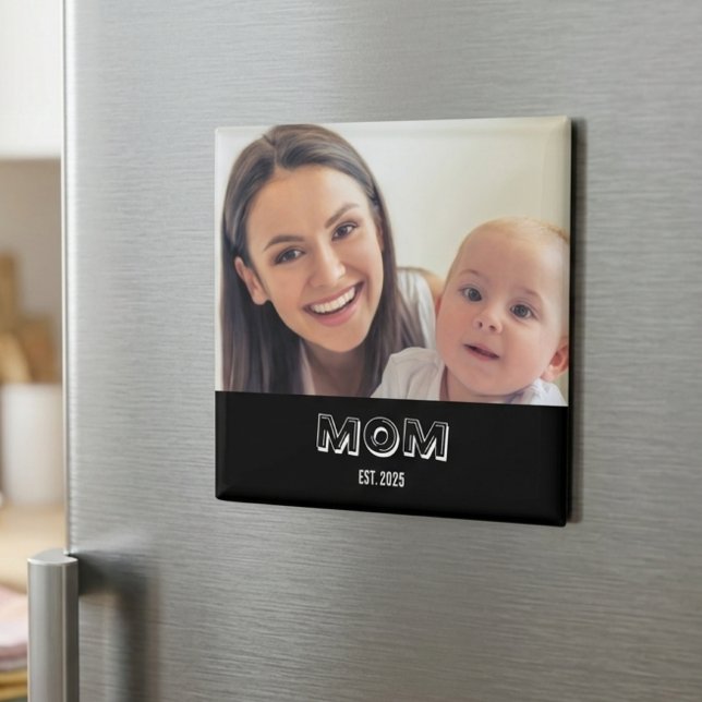 Mum Established Photo Gift Magnet (Creator Uploaded)