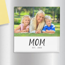 Mum Established Photo Gift Magnet