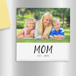 Mum Established Photo Gift Magnet