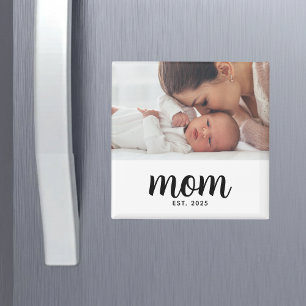 Mum Established Photo Gift Magnet