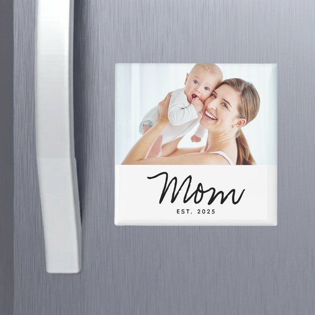 Mum Established Photo Gift Magnet (Creator Uploaded)