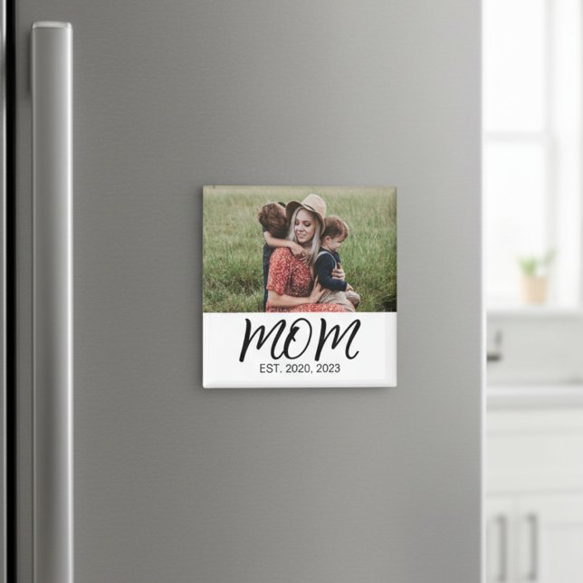 Mum Established Photo Gift  Magnet (Creator Uploaded)