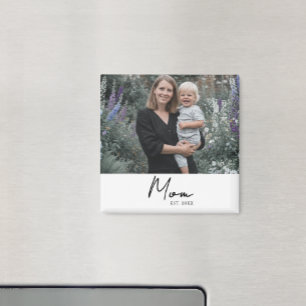 Mum Established Photo Gift Magnet
