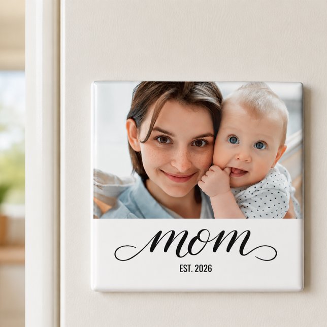 Mum Established Photo Gift  Magnet (Creator Uploaded)
