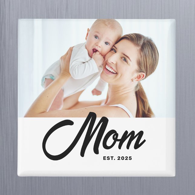 Mum Established Photo Gift Magnet (Creator Uploaded)