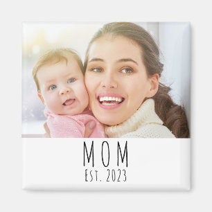 Mum Established Photo Gift Magnet