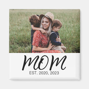 Mum Established Photo Gift Magnet