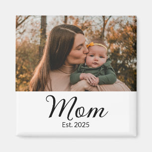 Mum Established Photo Gift Magnet