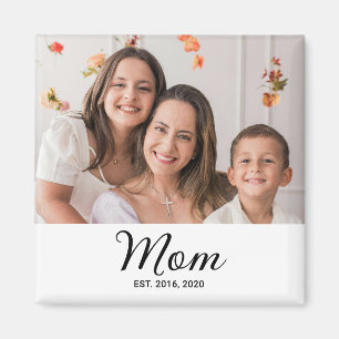 Mum Established Photo Gift Magnet