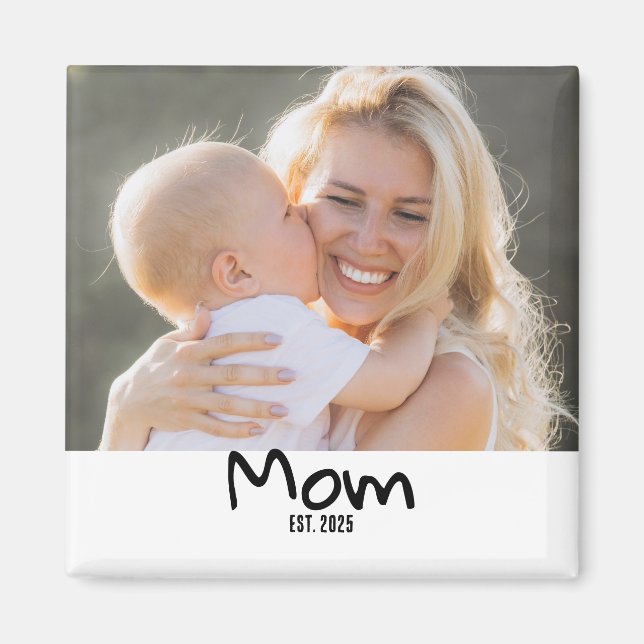Mum Established Photo Magnet (Front)