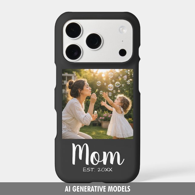 Mum Established Photo Memory Keepsake (Mom Established Photo Memory Keepsake iPhone Case)
