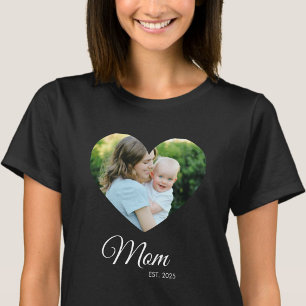 *Mum Established Photo Mother's Day Gift T-Shirt