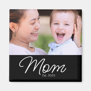 Mum Established Photo Mothers Day Magnet