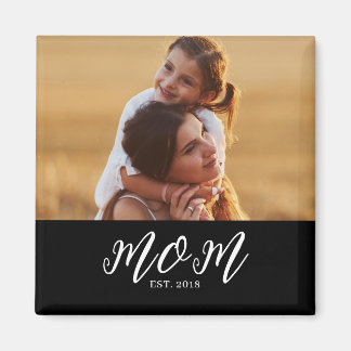 Mum Established Photo Mother's Day Magnet
