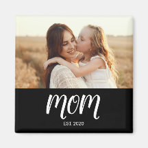 Mum Established Photo Mother's Day Magnet