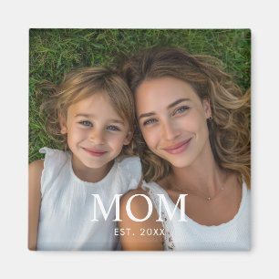 Mum Established Photo Mother's Day Magnet