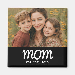 Mum Established Photo Mother's Day Magnet