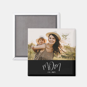 Mum Established Photo Mother's Day Magnet