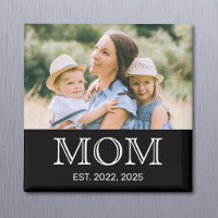 Mum Established Photo Mother's Day Magnet