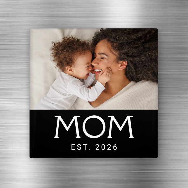 Mum Established Photo Mother's Day Magnet (Creator Uploaded)