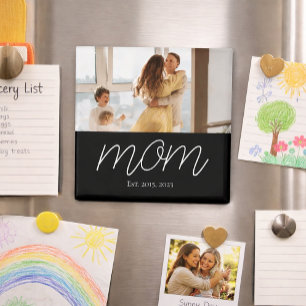 Mum Established Photo Mother's Day Magnet