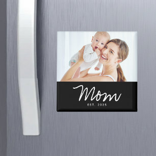 Mum Established Photo Mother's Day Magnet