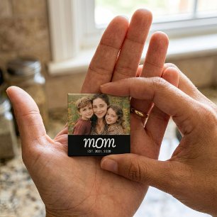 Mum Established Photo Mother's Day Magnet