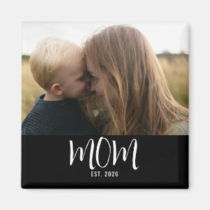 Mum Established Photo Mother's Day Magnet