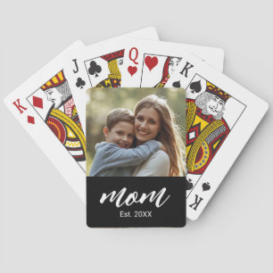 Mum Established Photo Mother's Day Playing Cards