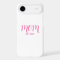 Mum Established Pink Script New Mum Gift