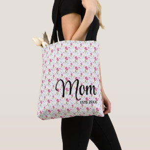 Mum Established Pretty Floral Wildflower Tote Bag