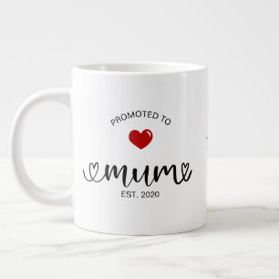 Mum Established Promoted To Mum Large Coffee Mug