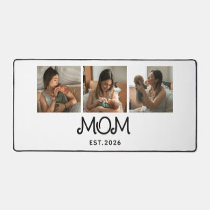 Mum Established Script 3 Photo Desk Mat